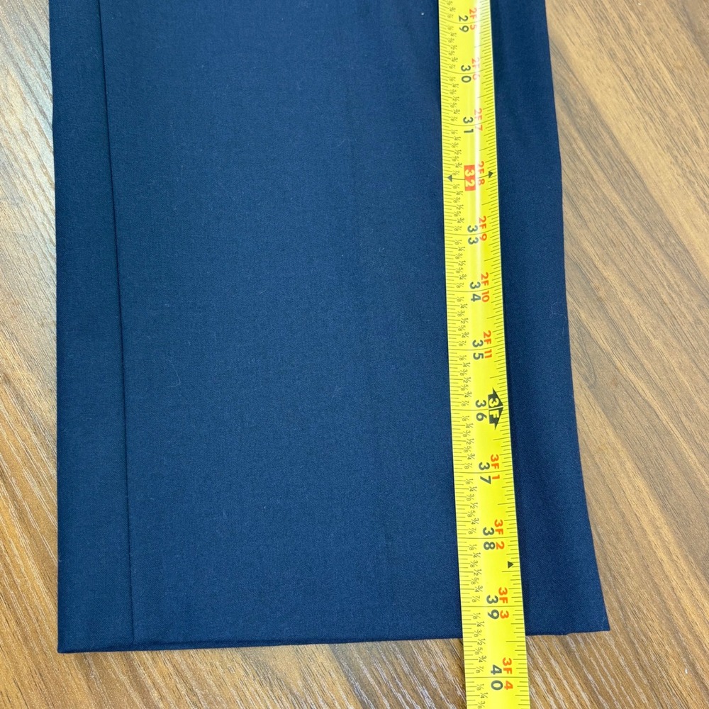 Michael Kors‎ Mens Dress Pants Navy Blue Flat Front 34x29.5 Career Office - Picture 8 of 10
